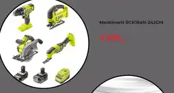 Montér Ryobi Maskinsett RCK184N-242GM tilbud