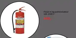 Montér Fire24 6 kg pulverslukker 43A 233B C tilbud