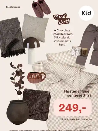 Kid Høstens flanell sengesett