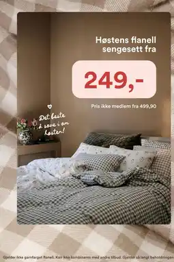 Kid Interiør Høstens flanell sengesett tilbud