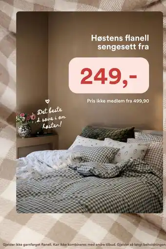 Høstens flanell sengesett