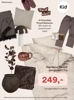 Kid Interiør Høstens flanell sengesett, Medlemspris tilbud