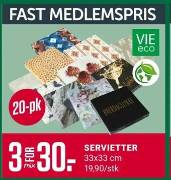 Europris Servietter tilbud