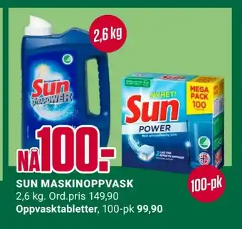 Europris Sun maskinoppvask tilbud