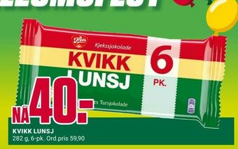 Europris KVIKK LUNSJ tilbud