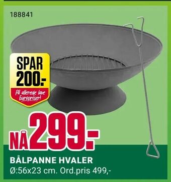 Europris BÅLPANNE HVALER tilbud