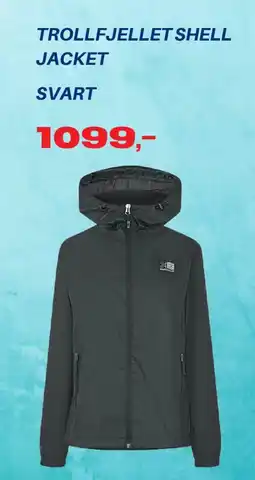 XXL Sport Trollfjellet Shell Jacket Svart tilbud