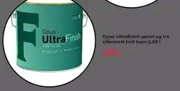 Montér Opus Ultrafinish panel og tre silkematt hvit base tilbud
