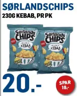 Price Lagerbutikk Sørlandschips kebab tilbud