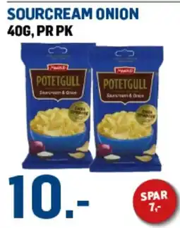 Price Lagerbutikk Potetgull Sourcream & Onion tilbud