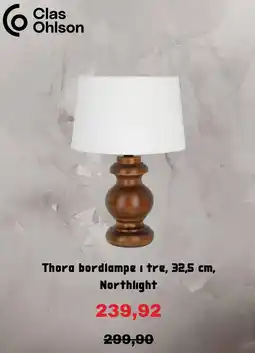 Clas Ohlson Clas Ohlson Thora bordlampe i tre tilbud