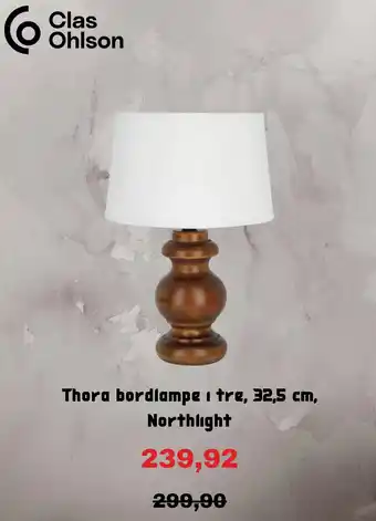 Clas Ohlson Thora bordlampe i tre