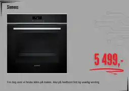 Skousen Siemens ovn tilbud