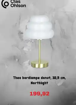 Clas Ohlson Clas Ohlson Thea bordlampe donut tilbud
