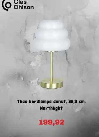 Clas Ohlson Thea bordlampe donut