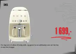 Skousen SMEG kaffetrakter tilbud