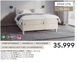 Skeidar Jensen Glow Dream Regulerbar tilbud