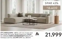 Skeidar Styl modulsofa tilbud