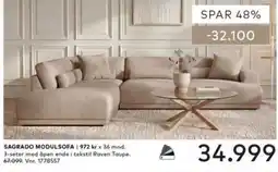 Skeidar Sagrado modulsofa tilbud