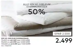 Skeidar Xov 60 Jubileum Overmadrasser tilbud