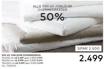 Skeidar Xov 60 Jubileum Overmadrasser tilbud