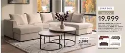 Skeidar Chillux U-sofa tilbud