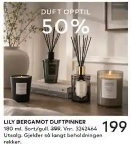 Skeidar Lily Bergamot Duftpinner tilbud