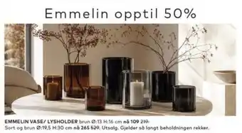 Emmelin vase/ lysholder