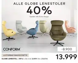 Skeidar Globe lenestol tilbud