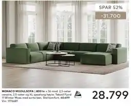 Skeidar Monaco modulsofa tilbud