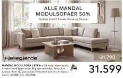Skeidar Hjellegjerde Mandal Modulsofa tilbud