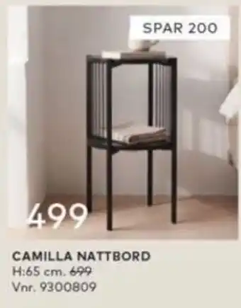 Skeidar Camilla nattbord tilbud