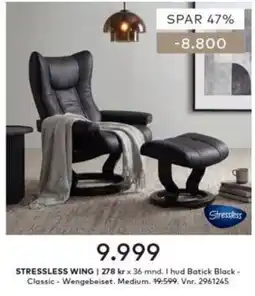 Skeidar Stressless Wing tilbud