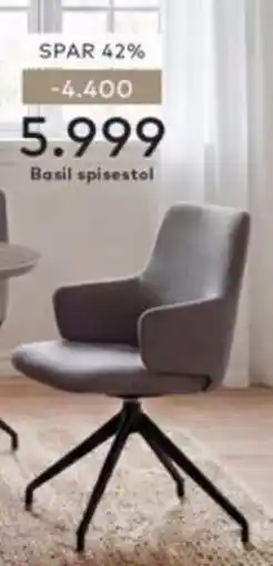 Skeidar Basil spisestol tilbud