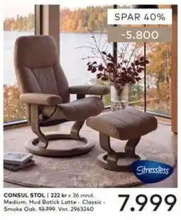 Skeidar Consul Stol tilbud