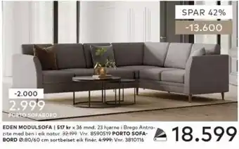 Skeidar Eden modulsofa tilbud