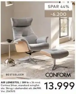 Skeidar Air lenestol tilbud