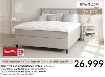 Skeidar Wonderland Sensitive 400 Kontinental tilbud