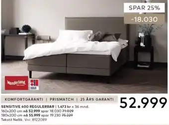 Skeidar Wonderland Sensitive 400 Regulerbar tilbud