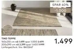 Skeidar Tind teppe tilbud