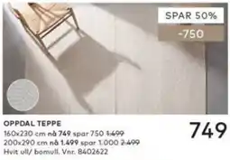 Skeidar Oppdal teppe tilbud