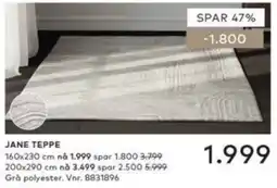 Skeidar Jane teppe tilbud