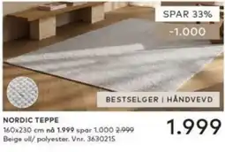 Skeidar Nordic Teppe tilbud