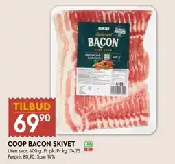 Coop Mega Coop bacon skivet tilbud