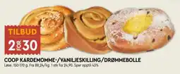 Coop Mega Coop kardemomme-/vaniljeskilling/drømmebolle tilbud