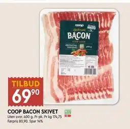 Coop Mega COOP BACON SKIVET tilbud