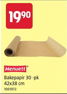 Jula Menuett Bakepapir tilbud