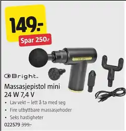 Jula Bright Massasjepistol mini tilbud