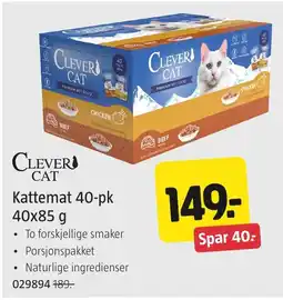 Jula Clever cat kattemat tilbud