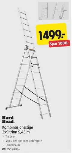 Jula Hard Head Kombinasjonsstige tilbud